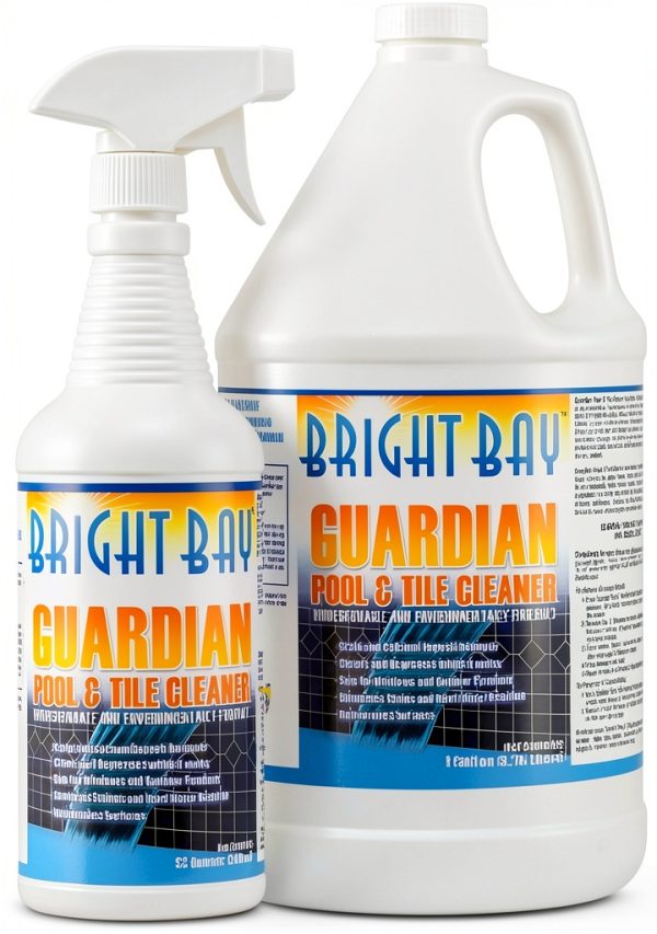 Calcium Build Up & Scum Line Remover, Guardian Pool & Tile Cleaner, 2 pk. (1 gal & 1 qt) - Targets Calcium, Saves Elbow Grease-0